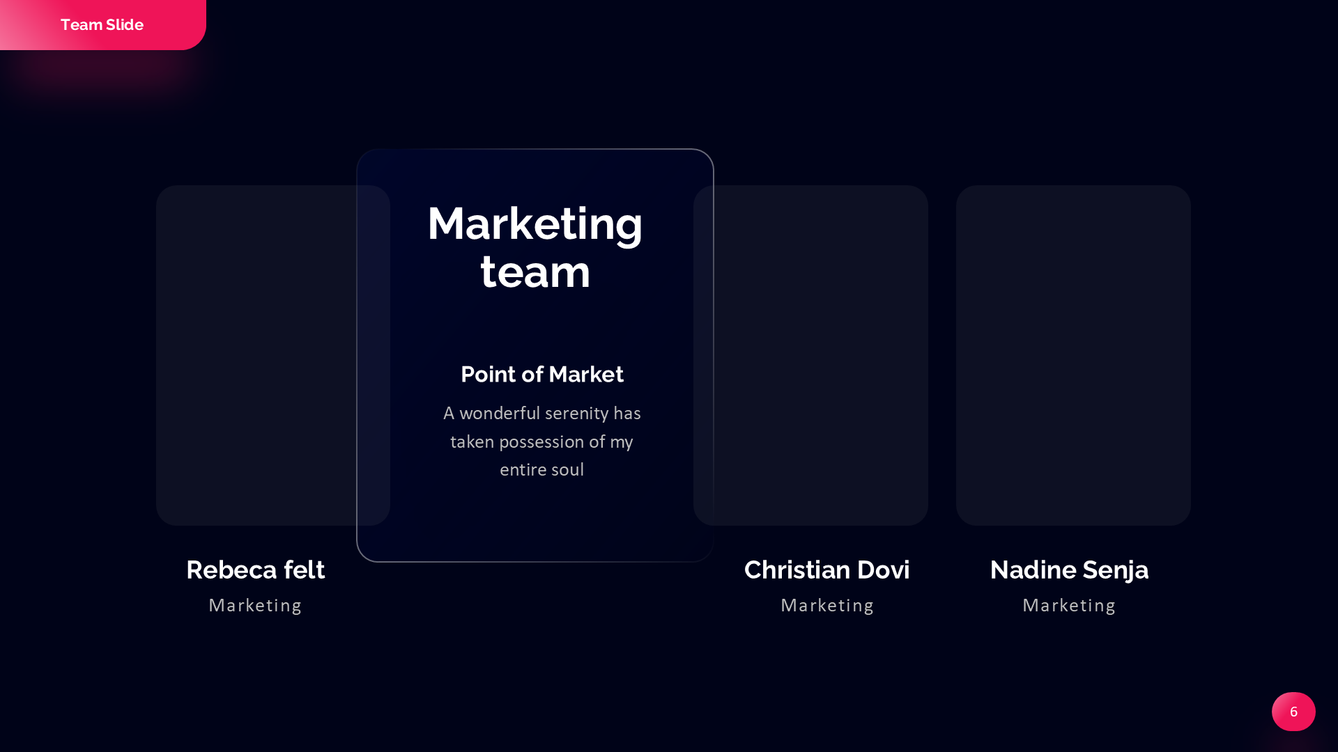 Team Slide Dark slide 6